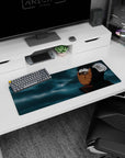 32x12 inches Naruto Shippuden mouse pad featuring Obito Uchiha staring through the orange spiral mask.