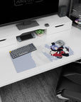 28x12 inches Konan Naruto Shippuden mouse pad, mid-spin in Akatsuki cloak tossing paper like confetti.