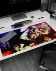 Black Clover-inspired design on 40x20 mouse pad perfect for adding motivational energy and bold artistry to your setup or decor