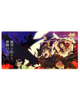 Black Clover Warriors United Mouse Pad 32x16 featuring glowing weapons for gaming or workspace energy with anime edge