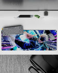 32x12 inches mouse pad with Satoru Gojo in action, capturing his powerful aura with vibrant blues and purples from Jujutsu Kaisen.