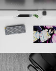 Small-sized 14x10 mouse pad with Albedo design adds peaceful dark fantasy charm to any desk or workspace