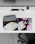 Compact 28x12 mouse pad highlights Albedo's tranquil grace for immersive dark fantasy vibes