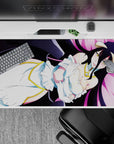 Calming 40x20 desk pad showcases Albedo's softer side with graceful dark fantasy aesthetics for fans