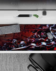 36x16 inches desk pad with Ainz Ooal Gown from Overlord, showcasing his power and authority while leading his undead army.