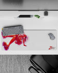 32x12 inches mouse pad with Zero Two design, blending her bold red pilot suit and confident pose for a commanding, attention-grabbing vibe.