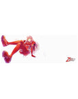 Compact 32x12 inches mouse pad with Zero Two design, featuring her in a red pilot suit and confident pose for an eye-catching anime look.
