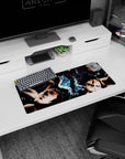 Jujutsu Kaisen mouse pad, 28x12 inches, with cursed spirits and chaotic energy, adding an intense vibe to your workspace.