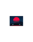 Classic 14x10 inches mouse pad with the Midnight Skyline Eclipse, capturing the sleek black car and striking red moon against a deep blue sky.