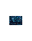 Ghost in the Shell classic anime mouse pad 14x10 inches with cyberpunk cityscape, kanji signs, billboards.