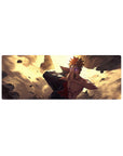 32x12 inches anime mouse pad with Akatsuki cloak, red clouds, and dramatic prayer pose artwork.