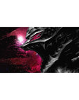 Desk pad featuring Guts in his Berserker Armor against a vibrant galactic backdrop, 40x20 inches, perfect for capturing the cosmic chaos and intense battle with the beast within.