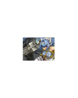 Classic anime girl mouse pad 14x10 inches with sci-fi heroine in white-gold armor and oversized cannon.