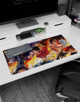 Adventure-ready design on 32x16 mouse pad brings One Piece's legendary trio to life with striking art