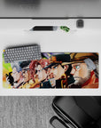 32x12 inches mouse pad with Jotaro, Polnareff, Kakyoin, Avdol, Joseph, and Iggy from JoJo’s Bizarre Adventure.