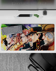 32x16 inches mouse pad featuring Jotaro, Polnareff, Kakyoin, Avdol, Joseph, and Iggy from JoJo’s Bizarre Adventure.
