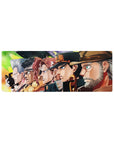 Compact 32x12 inches mouse pad with Jotaro, Polnareff, Kakyoin, Avdol, Joseph, and Iggy from JoJo’s Bizarre Adventure.