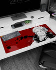 Sinister Sukuna artwork on 36x16 Jujutsu Kaisen desk pad perfect for fans seeking dark anime style