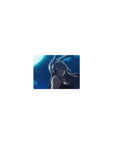 Classic anime bunny girl mouse pad 14x10 inches with silver hair, soft smile, and night sky backdrop.