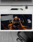 32x16 inches mouse pad with Ichigo in Vasto Lorde form, glowing eyes, and fiery strands for a powerful Bleach-inspired design.