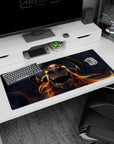 Artistic 36x16 inches mouse pad featuring Ichigo’s Vasto Lorde form with glowing eyes and skeletal mask for raw, untamed power.