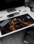 Large 40x20 inches mouse pad with Ichigo in Vasto Lorde form, glowing eyes, and skeletal mask for raw destruction and power.