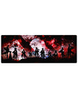 Compact 32x12 inches mouse pad with Survey Corps, Wings of Freedom, and red, black, and white chaos for a bold AOT vibe.