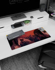 Sasuke and Itachi Uchiha last moment scene anime mouse pad 28x12 inches with Uchiha crest.