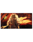 Bakugo Katsuki mouse pad 32x16 featuring warrior outfit and dragon's eye for dynamic gaming or workspace energy