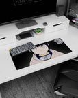 28x12 inches Naruto mouse pad showing Hinata Hyuga staring forward with Byakugan eyes and Leaf headband.