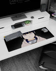 32x12 inches Naruto mouse pad showing Hinata Hyuga staring forward in a pale hoodie with Byakugan eyes.