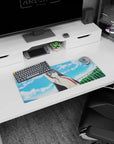 28x12 inches Yukinoshita Yukino mouse pad from My Teen Romantic Comedy SNAFU, pointing up in uniform.