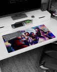32x16 inches Hellsing anime mouse pad featuring Seras Victoria and Integra Hellsing staring down the night.
