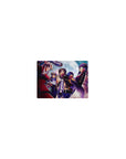 Classic anime girl mouse pad 14x10 inches with Hellsing crew artwork and galaxy-spark background.