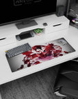 32x12 inches Date A Live Tokisaki Kurumi mouse pad, sweet-danger smile, twin tails, and swirling dress.
