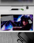 32x16 inches mouse pad with Albedo from Overlord, showcasing her radiant gaze and captivating presence in a powerful fantasy design.