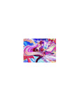 Classic anime mouse pad 14x10 inches with No Game No Life sky of cards, stars, and glowing chess light.