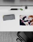14x10 inches mouse pad with Ochaco Uraraka, highlighting her determination and starry energy in My Hero Academia.