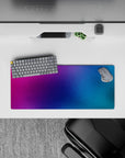 28x12 inches gradient mouse pad featuring a calming and colorful design, ideal for energizing smaller workspaces.