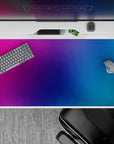 40x20 inches desk pad with a calming gradient of purples, pinks, and blues, bringing both style and focus to your setup.
