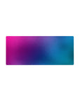 Gradient mouse pad with a smooth blend of purples, pinks, and blues, 28x12 inches, perfect for adding vibrant style to your desk.