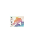 Classic anime mouse pad 14x10 inches with mech silhouette, sunrise haze, and bold Japanese poster text.