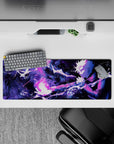 32x12 inches mouse pad with Satoru Gojo, featuring dramatic violet energy and intense action, perfect for any Jujutsu Kaisen fan.