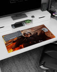 Dark intensity design on 32x16 mouse pad brings Fate/Grand Order's legendary heroine to life vividly