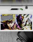 Bold 32x16 desk mat combines Giorno's intensity with sleek design for impactful and stylish visuals