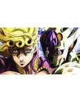Golden Requiem desk mat 40x20 featuring Giorno Giovanna and Gold Experience Requiem for bold JoJo's style