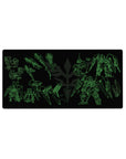 32x16 inches anime mouse pad with Gundam-style mecha blueprint, wings, cannons, and armor parts.