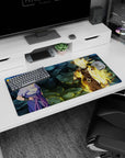 32x16 inches Naruto Shippuden mouse pad with Sasuke Uchiha and Naruto Uzumaki, Truth-Seeking Orbs.