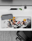 32x12 inches mouse pad with Ichigo Kurosaki and his Vasto Lorde form, featuring high-energy design and shattered debris for Bleach fans.