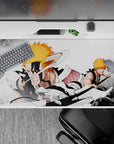 40x20 inches mouse pad showcasing Ichigo Kurosaki battling his Vasto Lorde form, with destruction and shattered debris for Bleach-inspired power.
